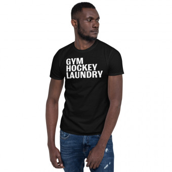 Short-Sleeve Unisex T-Shirt: Gym, Hockey, Laundry